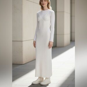 Dion Lee two tone corset Merino Wool dress M